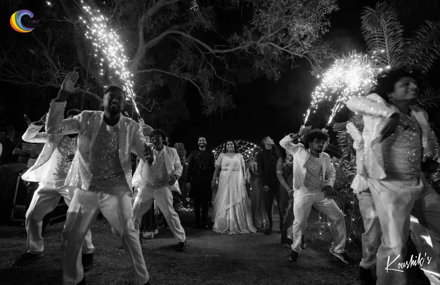 A vibrant event celebration